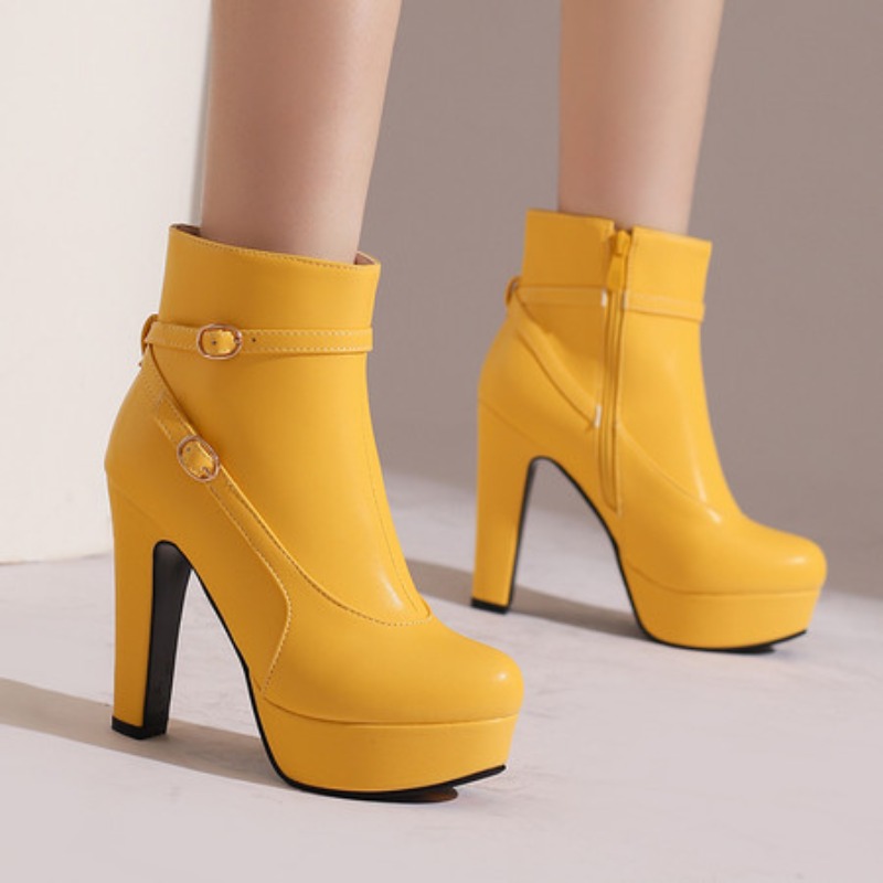 Winter Ethnic Fashion For Women - Mode Platform Laarzen Vrouwen Sexy Klinknagels