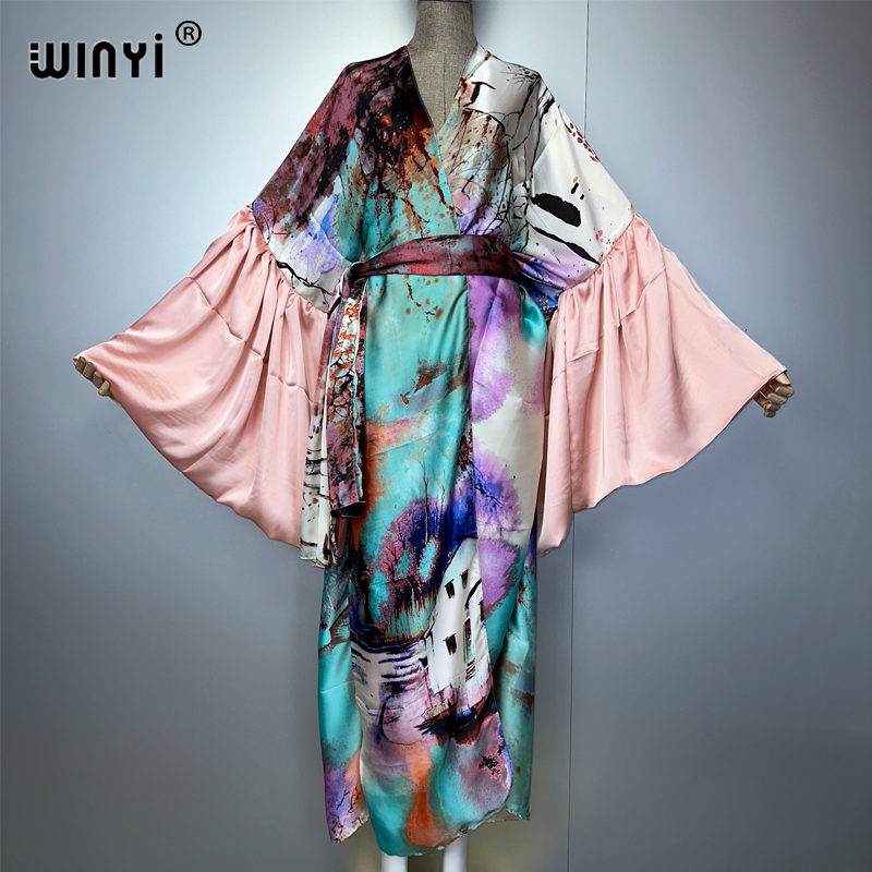 Kaftan Women Boho - WINYI Zomer Kimono Feestjurk Strandkleding Zwempak