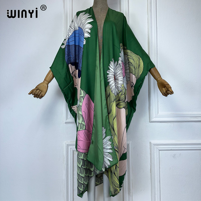 Kaftan Women Boho - WINYI boho print kimono sexy vest
