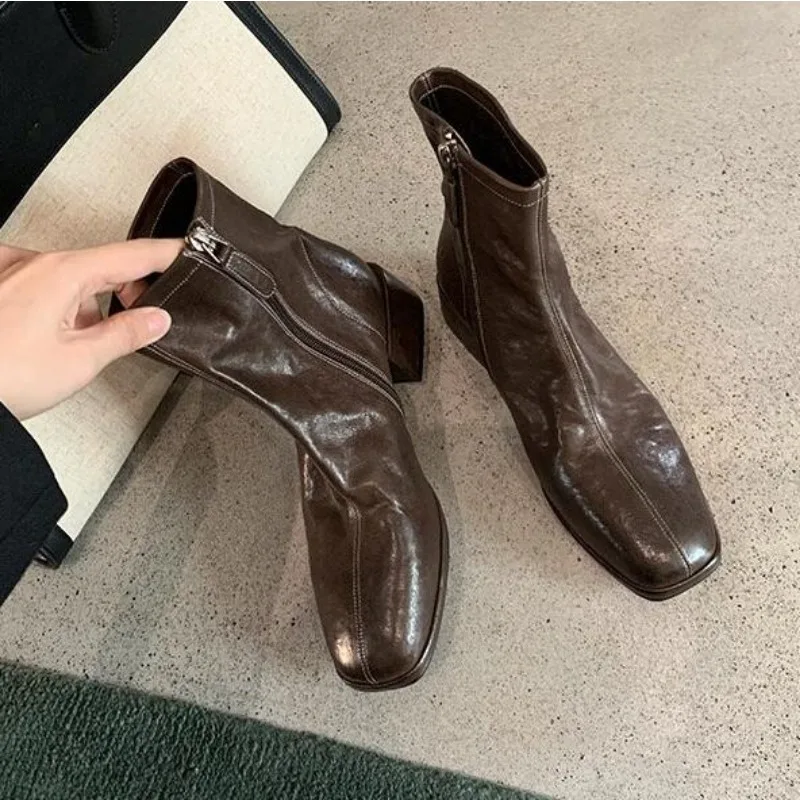 Ethnic Fashion Designers - Nieuwe dames schoenen designer hak enkellaarzen