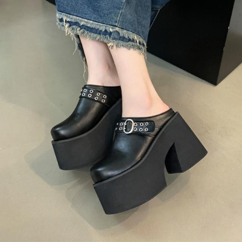 Ethnic Fashion For Ladies - 11 cm PU lederen flats damesmode