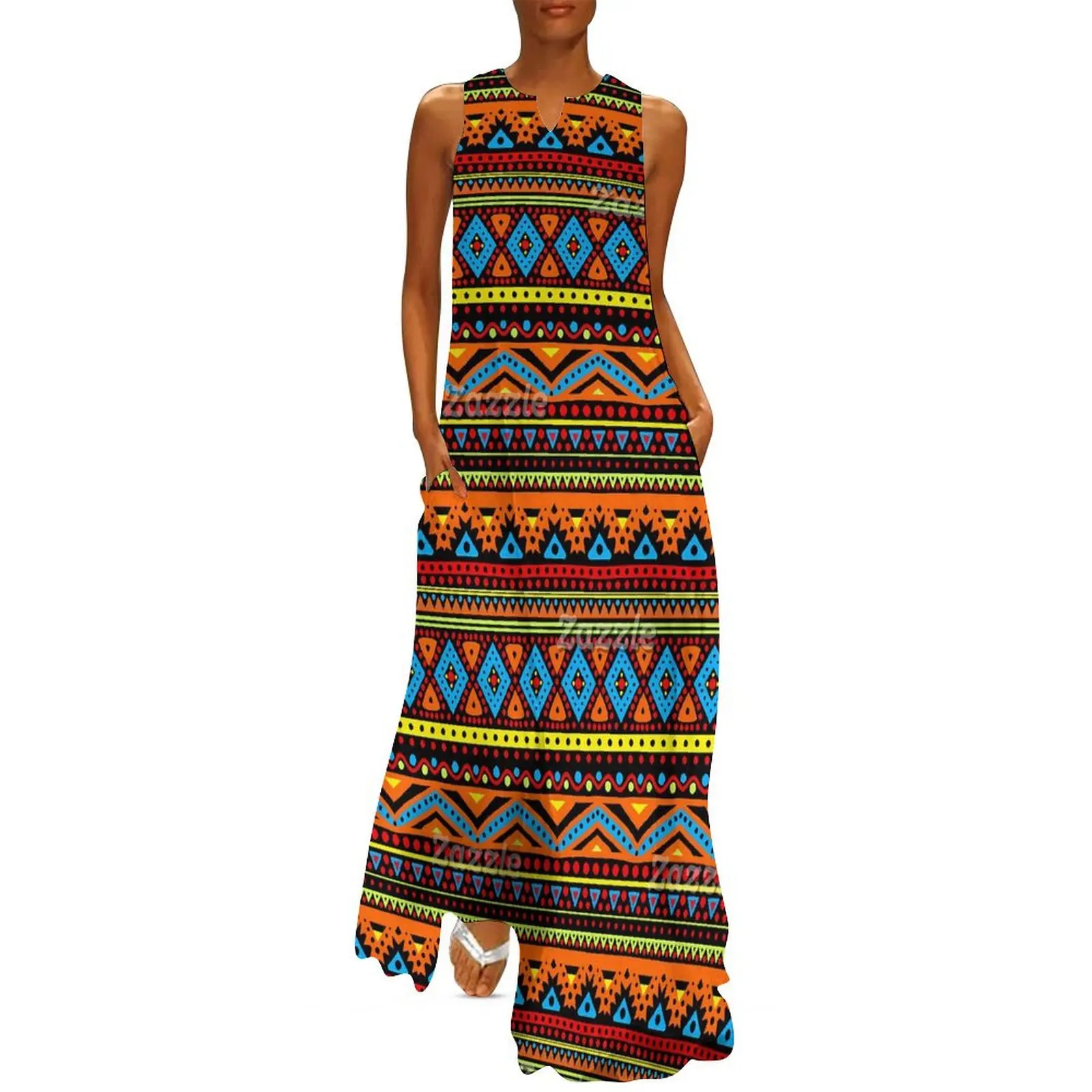 Vintage etnische lange jurk ro - Ethnic Boho Fashion recensie en prijs