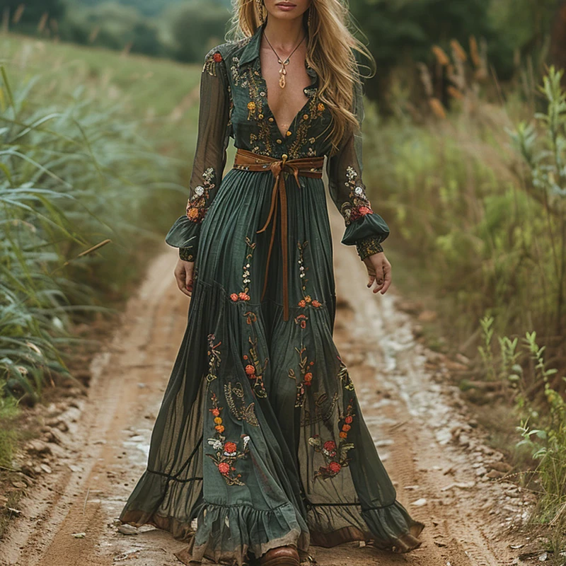 Etnische mode bloemenprint vin - Ethnic Boho Fashion recensie en prijs