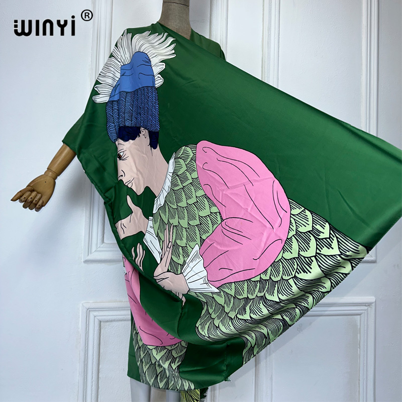 WINYI boho print kimono sexy v - Kaftan Women Boho recensie en prijs