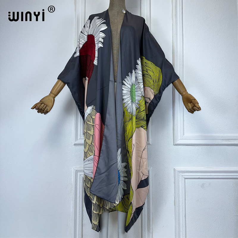 WINYI boho print kimono sexy v - Kaftan Women Boho recensie en prijs