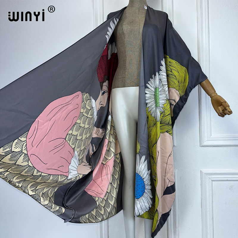 WINYI boho print kimono sexy v - Kaftan Women Boho recensie en prijs