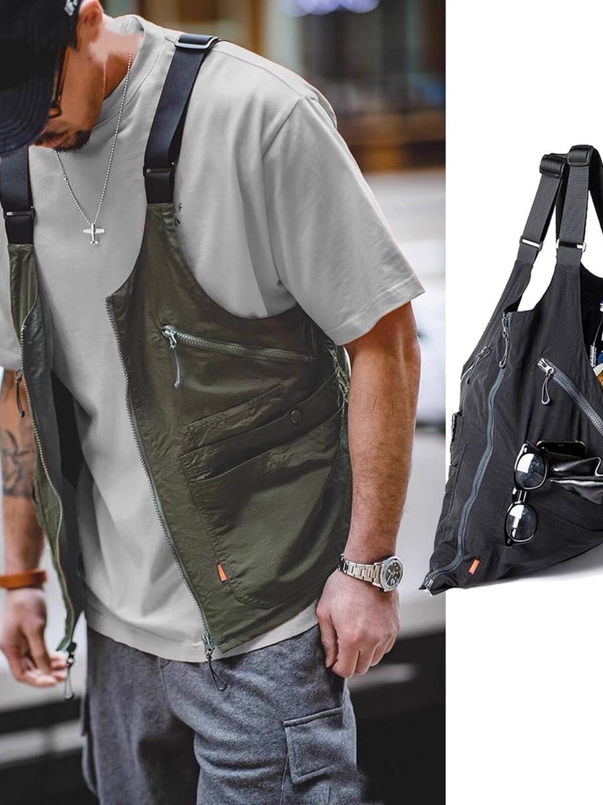 Retro functioneel cargovest he - Haori Japanese Jacket recensie en prijs