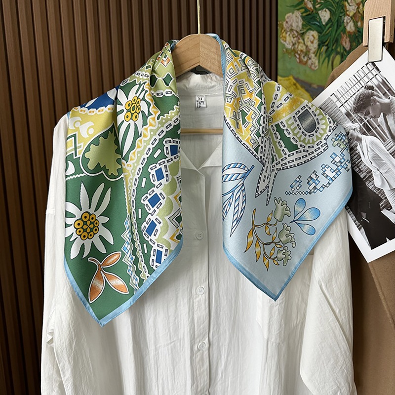 Groene Boho paarden vierkante  - Ethnic Boho Fashion recensie en prijs