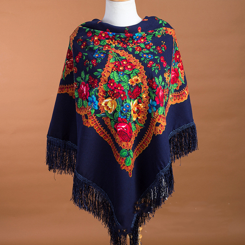 135*135 cm Russische Sjaal Etn - Winter Ethnic Fashion For Women recensie en prijs