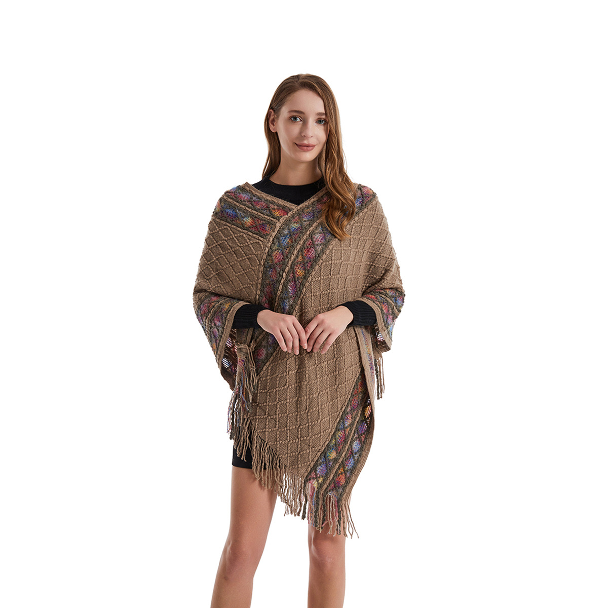 Dames lente herfst poncho unie - Ethnic Fashion For Ladies recensie en prijs