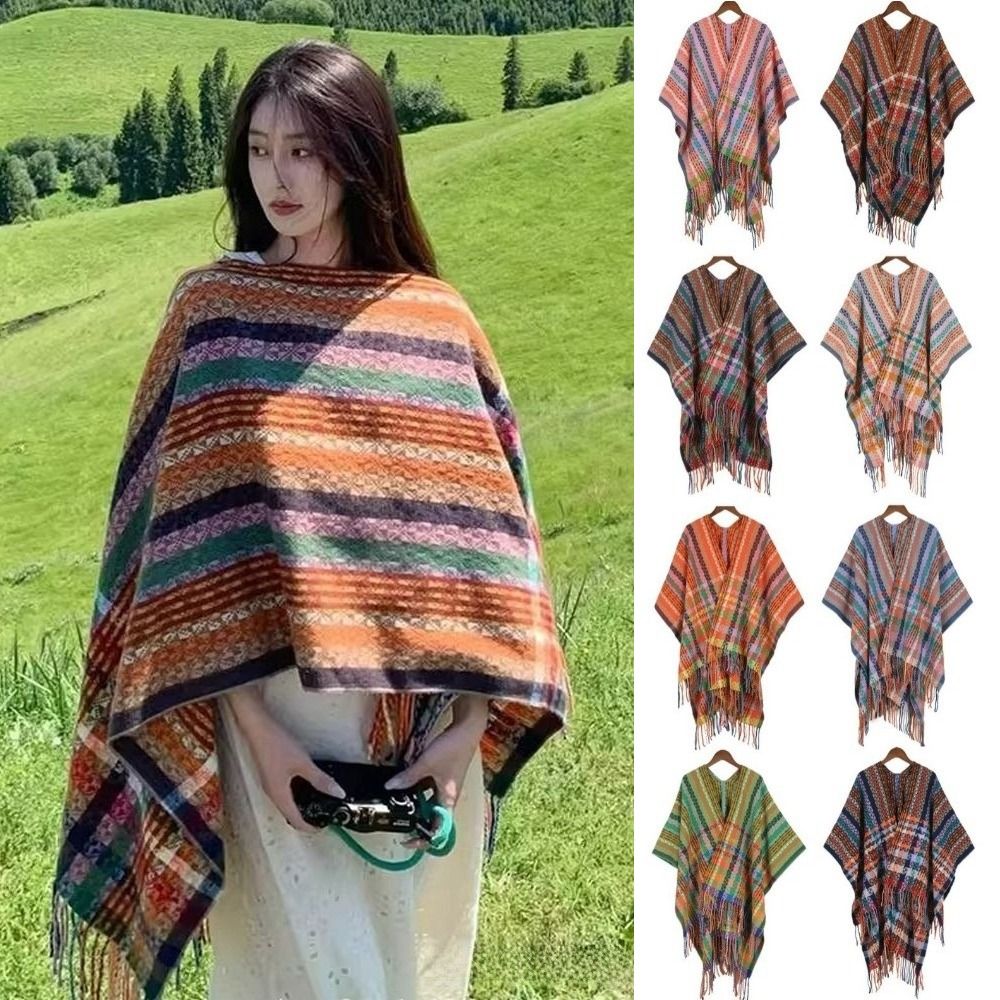 Bohemian Mongoolse poncho met  - Winter Ethnic Fashion For Women recensie en prijs